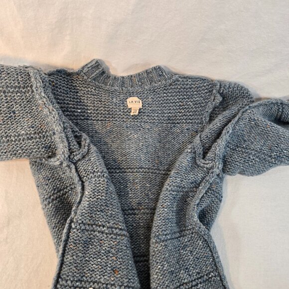 Rebecca Taylor LA VIE Teal Thick Soft Comfy Merino Wool Sweater Size M LIKE NEW! - Picture 9 of 16